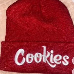 Red cookies beanie